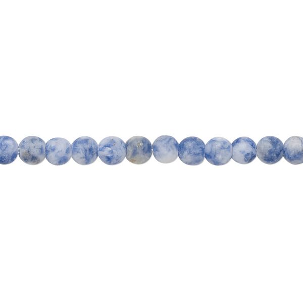 Sodalite 1pkg1, matte round bead natural 8 inch 4mm image number 0