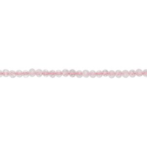 Rose quartz 1pkg1, hand-cut faceted rondelle bead natural 12 inch 2mm