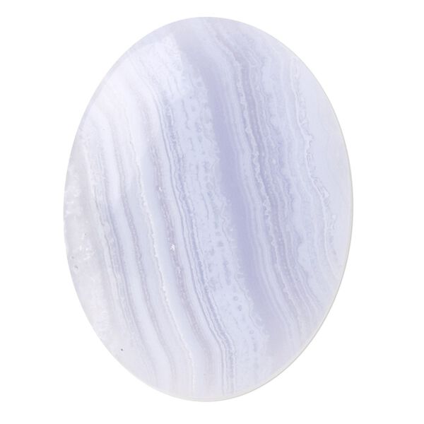 Blue lace agate 1pkg1, calibrated oval cab natural 40x30mm image number 0