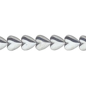 Hemalyke™ 1pkg1, heart bead 15.5-16 inch 8mm