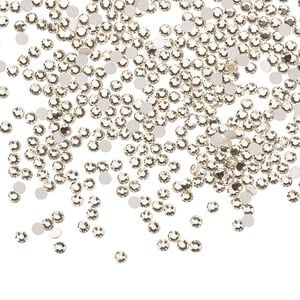 Flat back 1440pk gold quartz foil back, Preciosa MAXIMA Czech crystal rhinestone 1.7-1.9mm chaton rose round SS5