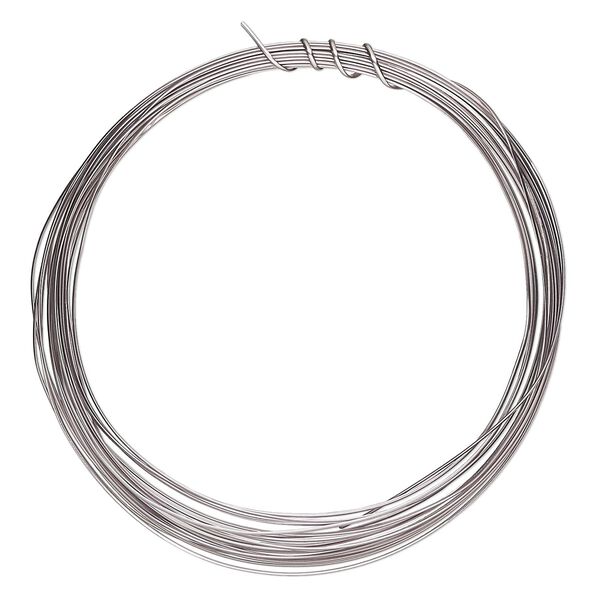 Wire, ParaWire™, titanium-finished copper, half-round, 21 gauge. Sold per 4-yard section. image number 0
