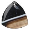 Black agate 1pkg1, rounded triangle focal 43x42x42mm image number 0