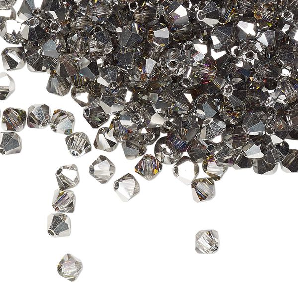 Bead 48pk crystal volcano, Preciosa Czech crystal 4mm bicone image number 0
