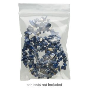 Bag, Tite-Lip™, plastic, clear, 3x4-inch top zip. Sold per pkg of 1,000.