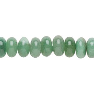 Green aventurine 1pkg1, rondelle bead natural 15.5-16 inch 10x6mm
