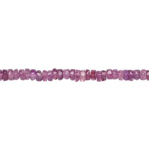 Pink tourmaline 1pkg1, hand-cut rondelle bead natural 8 inch 3x1mm-4x2mm