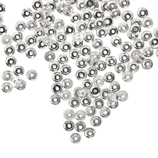 Flat back, Czech glass rhinestone, clear, 3-3.2mm round Loch Rosen, SS12. Sold per pkg of 144 (1 gross). image number 0