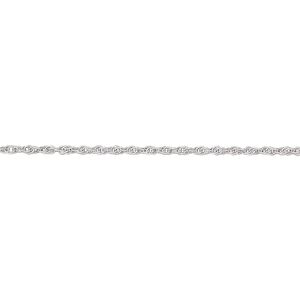 Chain 1pkg1 sterling silver rope, 1mm triple, Gossamer™ 5 foot unfinished