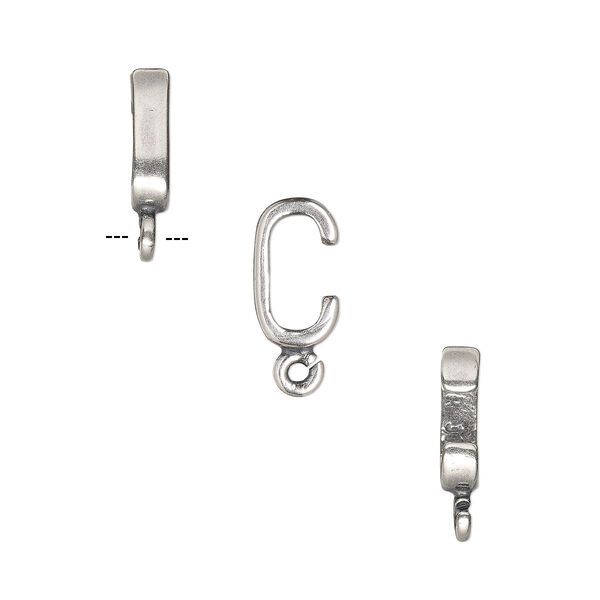 Component, JBB Findings, antique silver-plated brass, 10x2.5mm rondelle with open loop, 7x3mm inside diameter. Sold per pkg of 2. image number 0