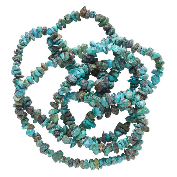 Turquoise 1pkg1, chip bead C- grade, 35 inch small image number 0