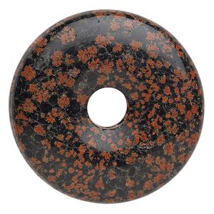 Red snowflake jasper 1pkg1, donut focal natural 40mm