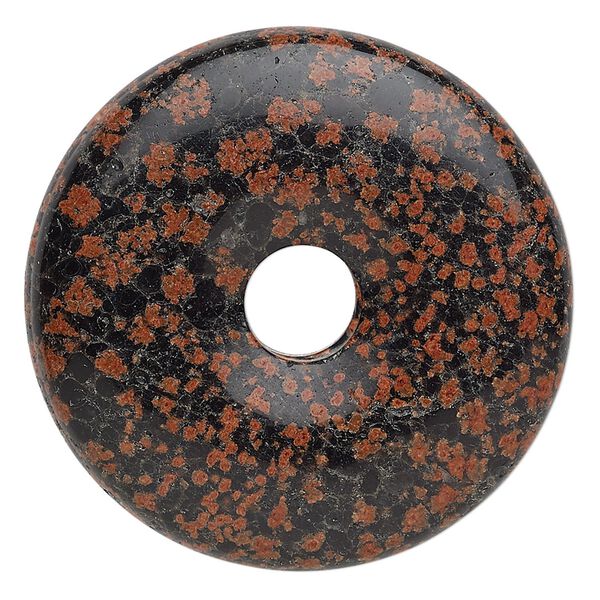 Red snowflake jasper 1pkg1, donut focal natural 40mm image number 0
