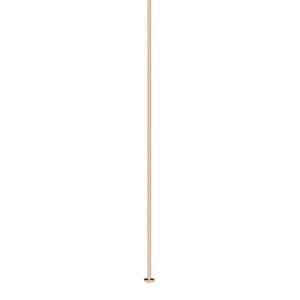 Head pin, 14Kt rose gold-filled, 2 inches, 24 gauge. Sold per pkg of 25.
