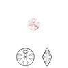 Drop 12pk light rose, Crystal Passions® 8mm pendant mini disk 6428 image number 0