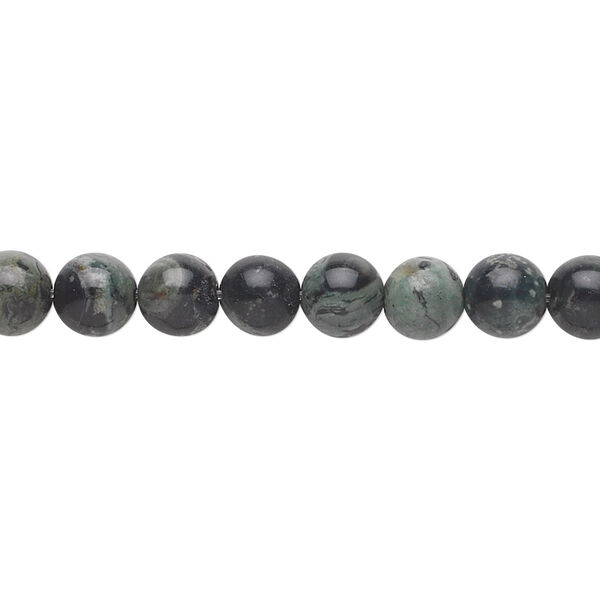 Bead, kambaba jasper (natural), 6mm round, B grade, Mohs hardness 6-1/2 to 7. Sold per 15-1/2" to 16" strand. image number 0