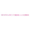 Mother-of-pearl shell 1pkg1, flat oval bead 15 inch pink rose 17x12mm-18x14mm image number 1