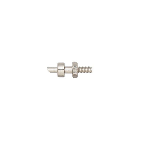 Replacement pin, Wubbers®, steel, pkg/5, 12x4mm with 4x1.5mm nut and 1.5mm round punch. image number 0