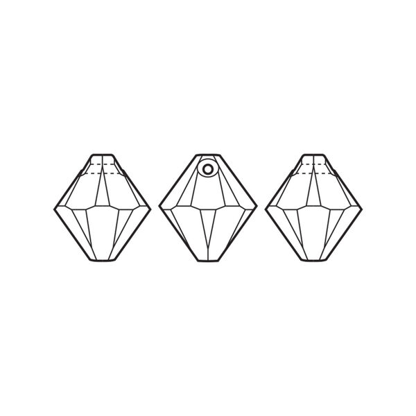 Drop 12pk crystal, Crystal Passions&reg; 8mm pendant bicone 6328 image number 1