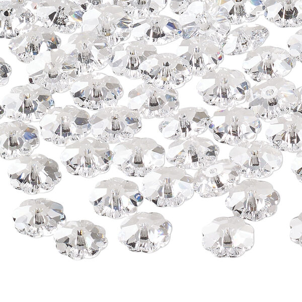 Bead 144pk crystal, Preciosa Czech crystal 8x3mm loch flower image number 0