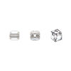Bead 1pkg6 crystal urban grey, Crystal Passions&reg; 6mm cube 5601 image number 0