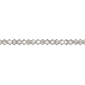 Bead 1pkg48 crystal urban grey, Crystal Passions&reg; 3mm XILION bicone 5328