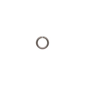 Jump ring, stainless steel, 6.5mm round, 4.7mm inside diameter, 19 gauge. Sold per pkg of 50.