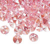 Drop 144pk light rose shimmer, Swarovski® 8mm pendant mini disk 6428 image number 1