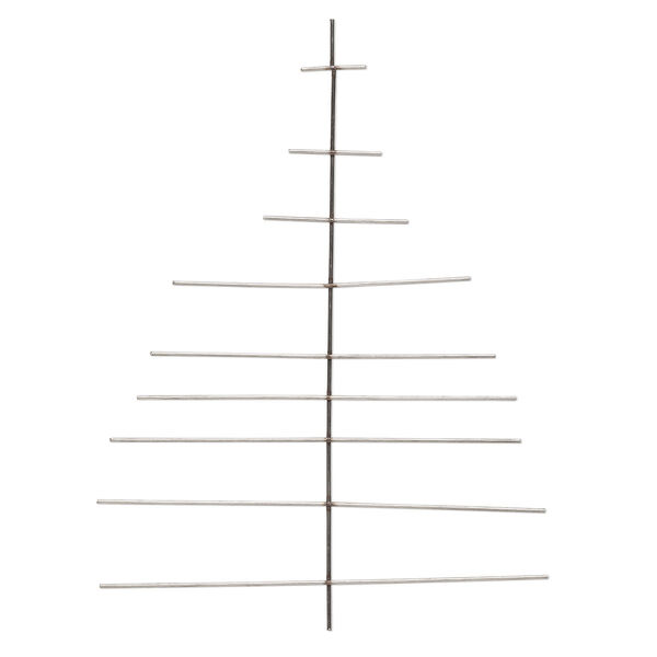 Ornament frame, steel, 8-1/2x6 inch tree, 16 gauge wire. Sold per pkg of 2. image number 0
