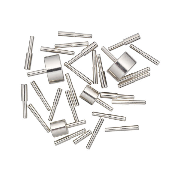 Wire jig peg set, Thing-A-Ma-Jig, aluminum and plastic, clear, with 30 pegs and fasteners. Sold per 30-piece set. image number 0
