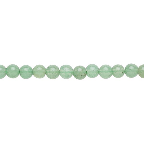 Green aventurine 1pkg1, round bead natural 15.5-16 inch 4mm image number 0