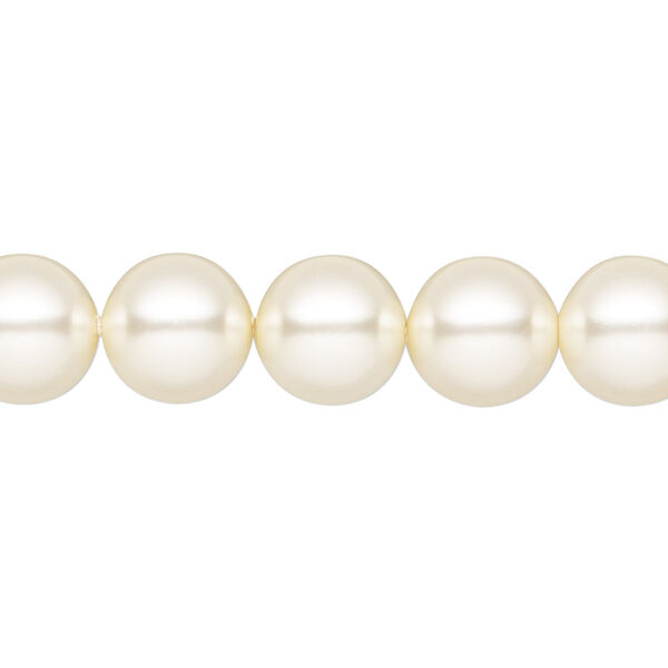 Pearl 50pk light creamrose, Preciosa Czech crystal 10mm round image number 0