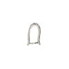 Bail, ice-pick, antique silver-plated brass, 14.5x7.5mm fancy triangle, 11mm grip length. Sold individually. image number 1