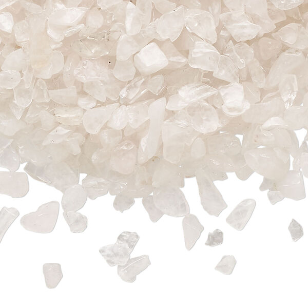 Inlay chip, rose quartz (natural), mini undrilled chip, Mohs hardness 7. Sold per 1-pound pkg. image number 0