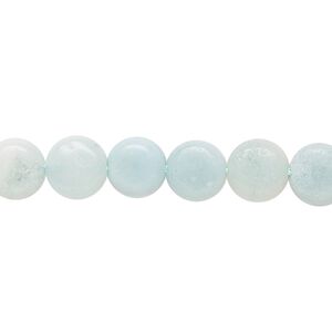 Amazonite 1pkg1, hand-cut flat round bead natural light to dark 15.5-16 inch 8mm