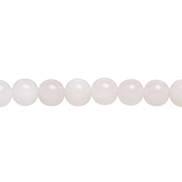 Bead, rose quartz (natural), 6mm round, B grade, Mohs hardness 7. Sold per 15-1/2" to 16" strand. image number 0