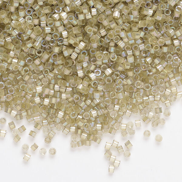 Seed bead, Miyuki Delica&reg;, 1pkg7.5g, glass, #11 round, translucent rainbow cactus (DB-1875) image number 0