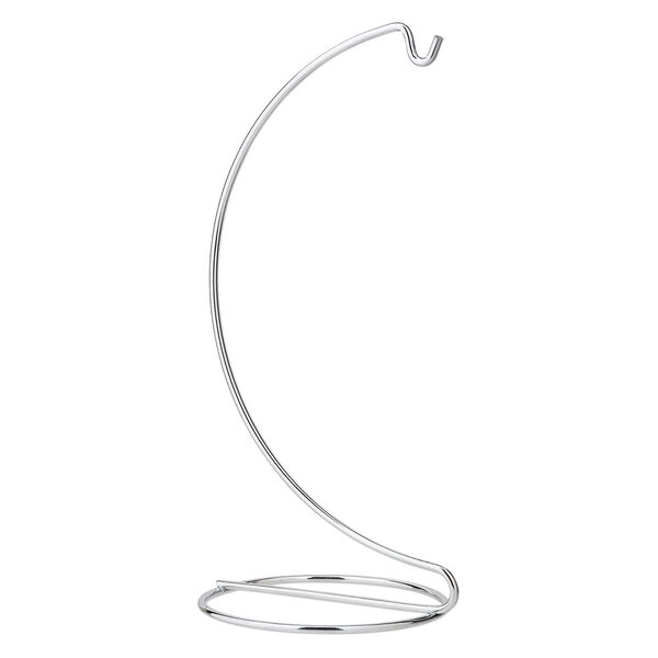 Ornament stand, chrome-finished steel, 7-1/2 x 4 x 3-1/2 inches with hook. Sold per pkg of 6. image number 0