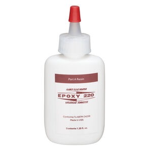 Adhesive, Epoxy 220 2pkg0.25oz, light amber, 2-part epoxy.