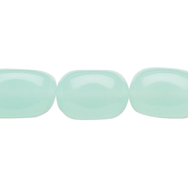 Bead, glass, sea foam, medium nugget. Sold per 15-1/2" to 16" strand. image number 0