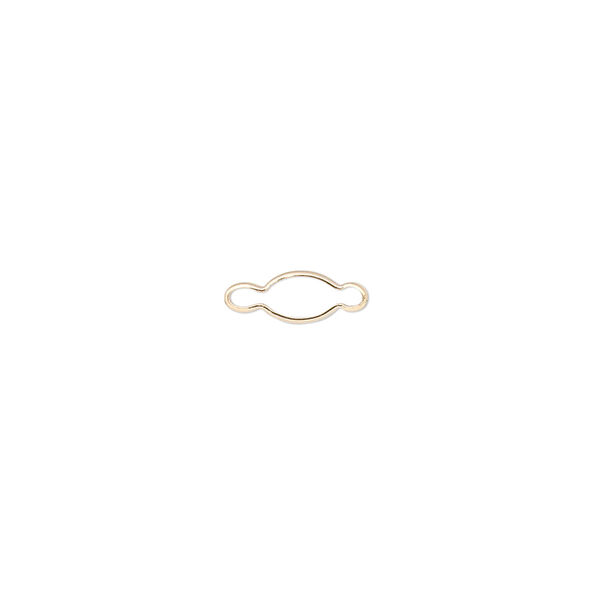 Link, Wrap-Tite®, 14Kt gold, 5x3mm oval setting. Sold individually. image number 0