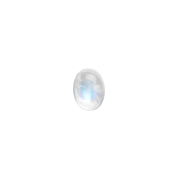 Cabochon, rainbow moonstone (natural), 10x8mm calibrated oval, B grade, Mohs hardness 6 to 6-1/2. Sold individually. image number 0
