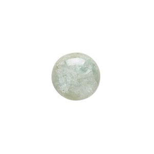 Aquamarine 1pkg1, hand-cut round cab calibrated 14mm