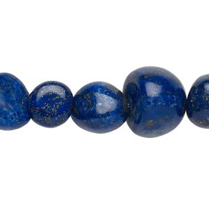 Lapis lazuli 1pkg1, chip / nugget bead 15 inch extra-large / medium