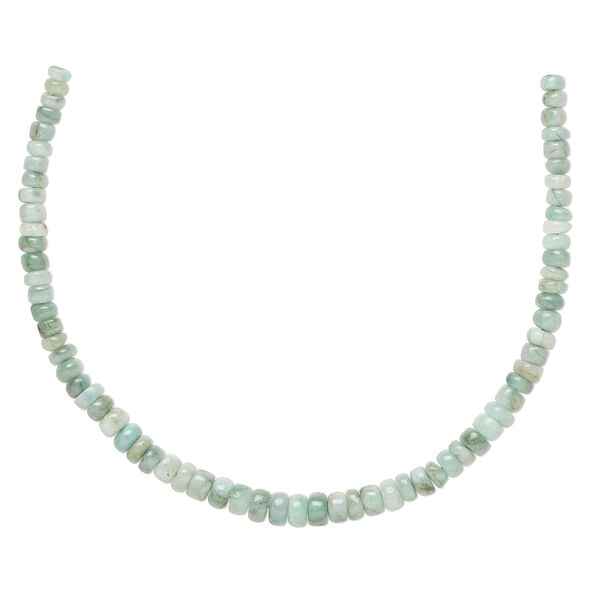 Bead, emerald (oiled), 4x2.5mm-6x3.5mm hand-cut graduated rondelle, C- grade Mohs hardness 7-1/2 to 8. Sold per 8-inch strand, approximately 70 beads. image number 0