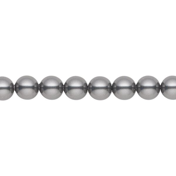 Pearl 500pk dark grey, Swarovski® 6mm round 5810 image number 0