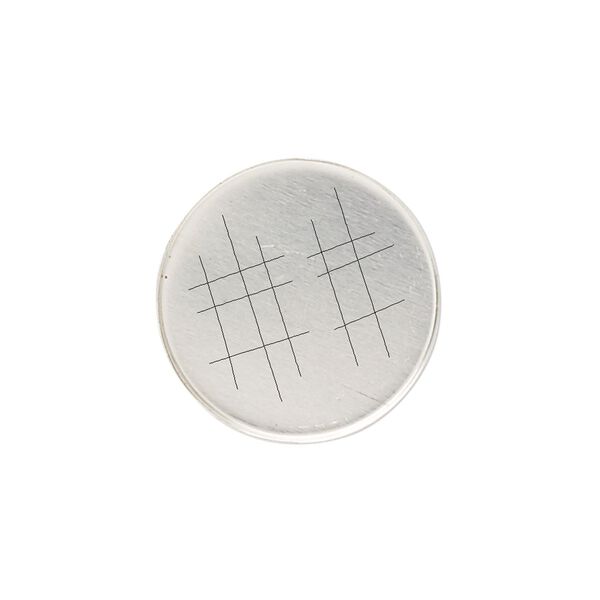 Bezel cup, sterling silver, solid back, 20mm unpolished round. Sold per pkg of 2. image number 0