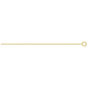 Eye pin, 14Kt gold-filled, 1-11/16 inches, 24 gauge. Sold per pkg of 10.