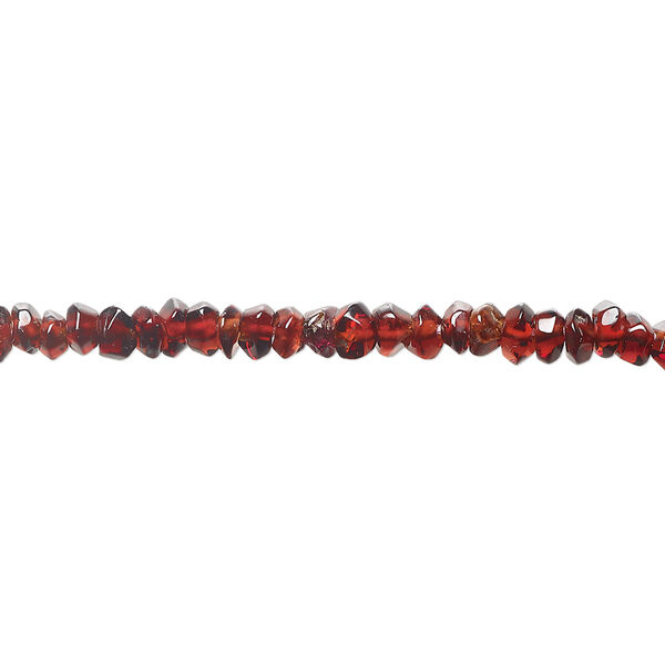 Bead, garnet (dyed), 3x2mm-5x4mm hand-cut faceted rondelle, C grade, Mohs hardness 7 to 7-1/2. Sold per 13-inch strand. image number 0
