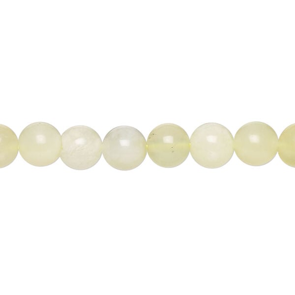 Sea green new "jade" / olive green new "jade" 1pkg1, round bead natural, 15.5-16 inch 6mm image number 0